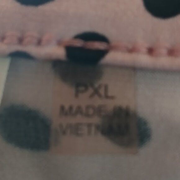 NY Collection Top Shirt Women's Pink & Black spotted Size PXL - Picture 3 of 14